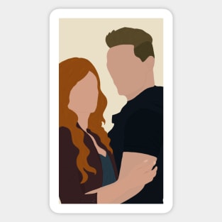 Clary and Jace - Shadowhunters Sticker